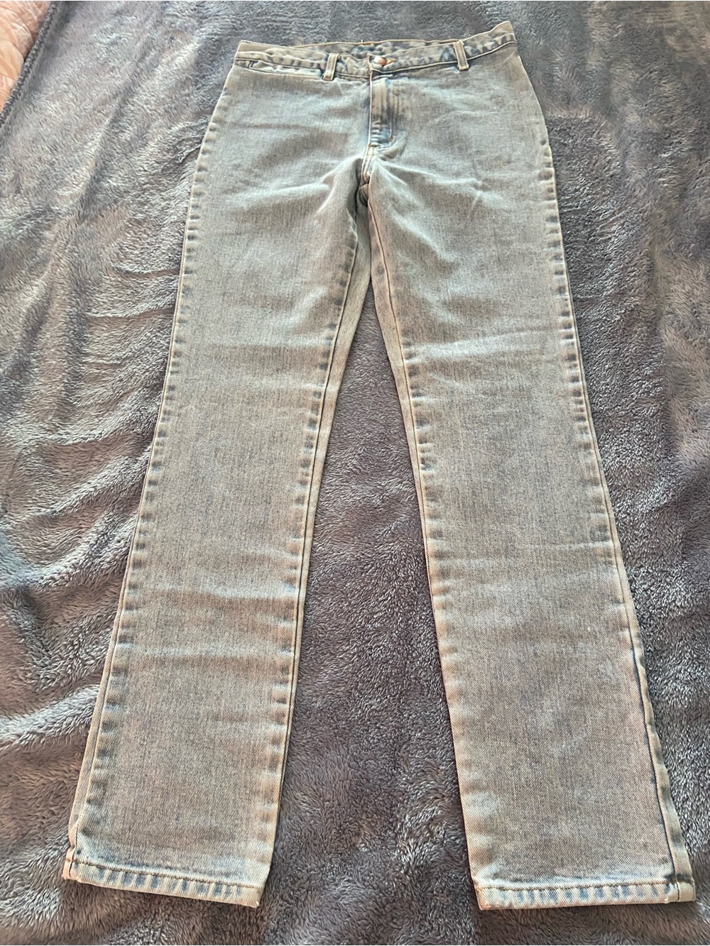 X GIRL Straight Leg Women's Jeans in Light Grey